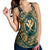 Hawaii Map Classic Floral Racerback Tank Green - AH - Polynesian Pride