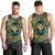 Hawaii Map Classic Floral Tank Top Green - AH - Polynesian Pride