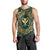 Hawaii Map Classic Floral Tank Top Green - AH Black - Polynesian Pride