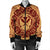 Hawaii Map Classic Floral Bomber Jacket Red - AH - Polynesian Pride