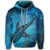 Hawaii Map Kanaka Galaxy Shark Zip Hoodie - Polynesian Pride