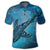 Hawaii Map Kanaka Galaxy Shark Polo Shirt - Polynesian Pride