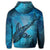 Hawaiian Map Kanaka Galaxy Shark Hoodie - Polynesian Pride