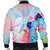 Hawaii Map Kanaka Hibiscus Polynesian Turtle Swimming Bomber Jacket - Sweet Dream Style - AH - Polynesian Pride