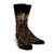 Hawaii Map Kanaka Polynesian Hula Girl Crew Socks Gold - AH - J5R - Polynesian Pride