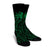 Hawaii Map Kanaka Polynesian Hula Girl Crew Socks Green - AH - J5R - Polynesian Pride