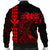 Hawaii Map Kanaka Polynesian Hula Girl Bomber Jacket Red - AH - J5R - Polynesian Pride