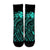 Hawaii Map Kanaka Polynesian Hula Girl Crew Socks Turquoise - AH - J5R - Polynesian Pride