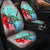 Hawaii Map Kanaka Sea Turtle Hibiscus Car Seat Covers - AH - Blue Pink - Polynesian Pride