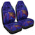 Hawaii Map Kanaka Turtle Car Seat Covers - Volcano Style - Galaxy - AH Universal Fit Black - Polynesian Pride