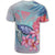 Hawaii Map Kanaka Turtle Galaxy Night Plumeria Hibiscus T Shirt - Polynesian Pride