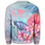 Hawaii Map Kanaka Turtle Galaxy Night Plumeria Hibiscus Sweatshirt - AH - Polynesian Pride