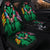 Hawaii Map Kanaka Two Men Holding Flag Car Seat Covers Green - AH - Polynesian Pride