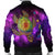 Hawaii Map Turtle Galaxy Bomber Jacket - AH - Purple - Polynesian Pride