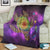 Hawaii Map Turtle Galaxy Premium Blankets - AH - Purple - Polynesian Pride