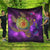 Hawaii Map Turtle Galaxy Premium Quilts - AH - Purple Black - Polynesian Pride