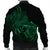 Hawaii Map Turtle Hibiscus Divise Polynesian Bomber Jacket Green - AH - Polynesian Pride