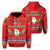 Hawaii Mele Kalikimaka Pattern Christmas Hawaiian Hoodie Zip Pon Style Unisex Red - Polynesian Pride