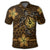 Hawaii Mix Polynesian Turtle Plumeria Polo Shirt Nick Style Brown - Polynesian Pride