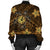 Hawaii Mix Polynesian Turtle Plumeria Bomber Jacket - AH - Nick Style - Brown - Polynesian Pride