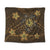 Hawaii Mix Polynesian Turtle Plumeria Tapestry - AH - Nick Style - Brown Wall Tapestry Black - Polynesian Pride