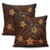 Hawaii Mix Polynesian Turtle Plumeria Pillow Covers - AH - Nick Style - Orange - Polynesian Pride