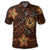 Hawaii Mix Polynesian Turtle Plumeria Polo Shirt Nick Style Orange - Polynesian Pride