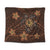 Hawaii Mix Polynesian Turtle Plumeria Tapestry - AH - Nick Style - Orange Wall Tapestry Black - Polynesian Pride