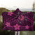 Hawaii Mix Polynesian Turtle Plumeria Hooded Blanket - AH - Nick Style - Pink - Polynesian Pride