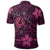 Hawaii Mix Polynesian Turtle Plumeria Polo Shirt Nick Style Pink - Polynesian Pride