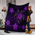 Hawaii Mix Polynesian Turtle Plumeria Premium Blankets - AH - Nick Style - Purple - Polynesian Pride