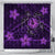 Hawaii Mix Polynesian Turtle Plumeria Shower Curtain - AH - Nick Style - Purple 177 x 172 (cm) Black - Polynesian Pride