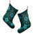 Hawaii Mix Polynesian Turtle Plumeria Christmas Stocking - AH - Nick Style - Turquoise - Polynesian Pride