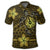 Hawaii Mix Polynesian Turtle Plumeria Polo Shirt Nick Style Yellow - Polynesian Pride