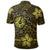 Hawaii Mix Polynesian Turtle Plumeria Polo Shirt Nick Style Yellow - Polynesian Pride