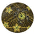 Hawaii Mix Polynesian Turtle Plumeria Round Carpet - AH - Nick Style - Yellow Round Carpet Luxurious Plush - Polynesian Pride