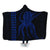 Hawaii Octopus KaKau Polynesian Hooded Blanket - Blue - AH Hooded Blanket White - Polynesian Pride