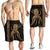 Hawaii Octopus KaKau Polynesian Men's Shorts - Gold - AH - Polynesian Pride