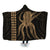 Hawaii Octopus KaKau Polynesian Hooded Blanket - Gold - AH Hooded Blanket White - Polynesian Pride