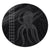 Hawaii Octopus KaKau Polynesian Round Carpet - Gray - AH Round Carpet Luxurious Plush - Polynesian Pride