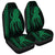 Hawaii Octopus KaKau Polynesian Car Seat Covers - Green - AH Universal Fit Black - Polynesian Pride