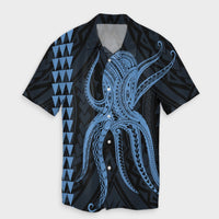 Hawaii Octopus KaKau Polynesian Hawaiian Shirt - Pastel - AH Unisex Black - Polynesian Pride