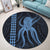 Hawaii Octopus KaKau Polynesian Round Carpet - Pastel - AH - Polynesian Pride