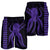 Hawaii Octopus KaKau Polynesian Men's Shorts - Purple - AH - Polynesian Pride