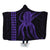 Hawaii Octopus KaKau Polynesian Hooded Blanket - Purple - AH Hooded Blanket White - Polynesian Pride