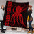 Hawaii Octopus KaKau Polynesian Premium Quilts - Red - AH - Polynesian Pride