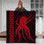 Hawaii Octopus KaKau Polynesian Premium Quilts - Red - AH - Polynesian Pride