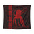 Hawaii Octopus KaKau Polynesian Tapestry - Red - AH Wall Tapestry Black - Polynesian Pride