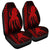 Hawaii Octopus KaKau Polynesian Car Seat Covers - Red - AH Universal Fit Black - Polynesian Pride