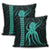 Hawaii Octopus KaKau Polynesian Pillow Covers - Turquoise - AH - Polynesian Pride